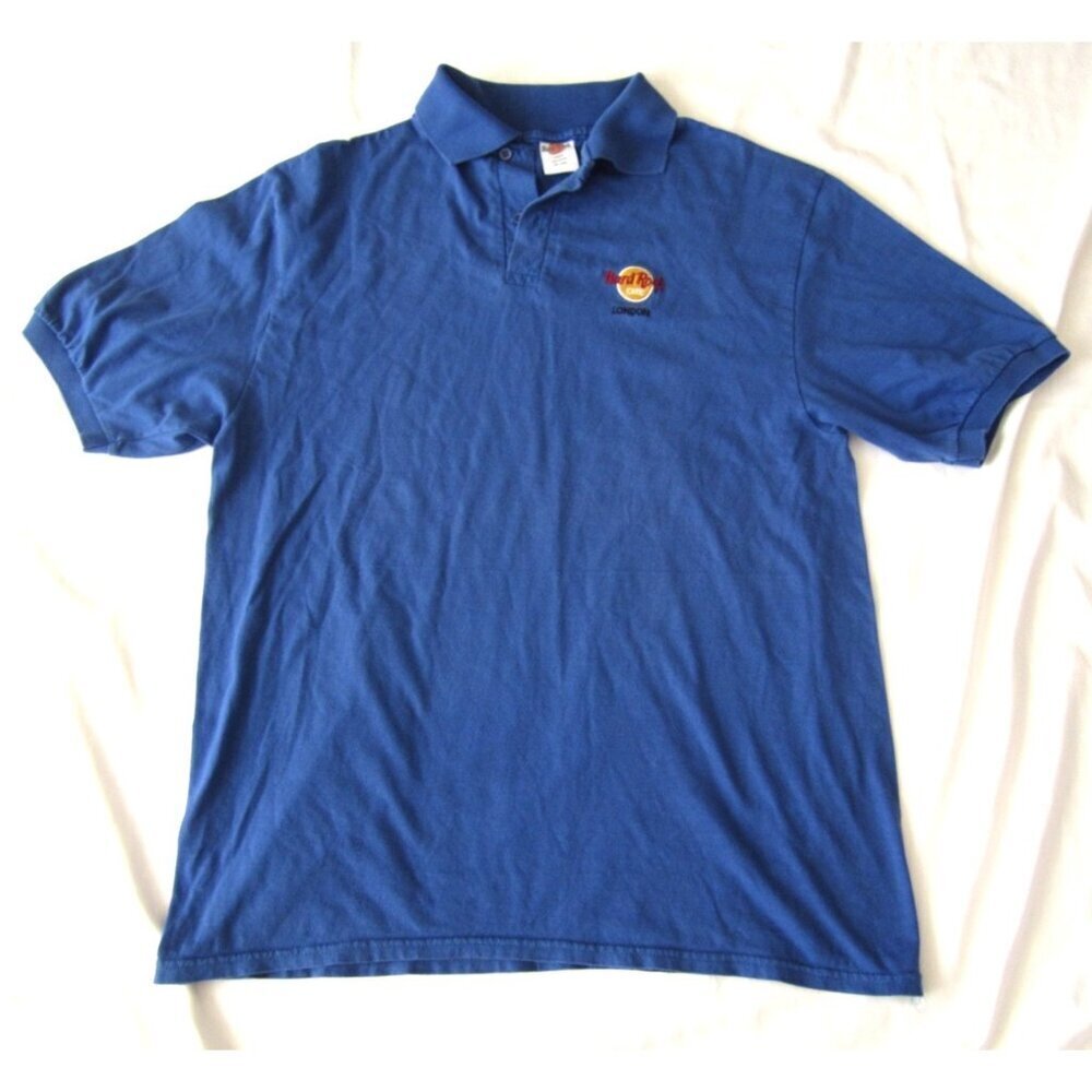 Men's Hard Rock Cafe London England Cotton Short Sleeve Shirt Sz L (MT725)